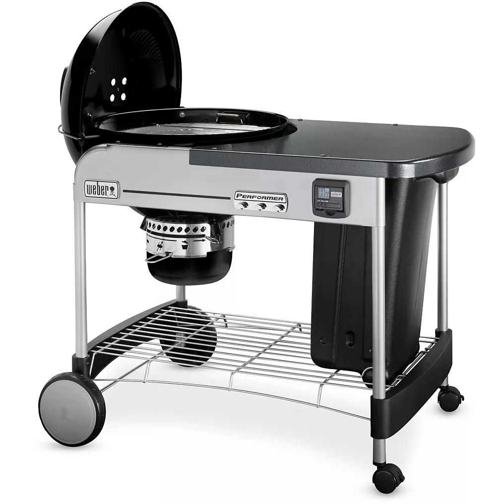 Barbecue charbon WEBER Performer premium GBS Black sur chariot 57 cm