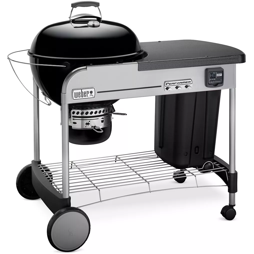 Barbecue charbon WEBER Performer premium GBS Black sur chariot 57 cm
