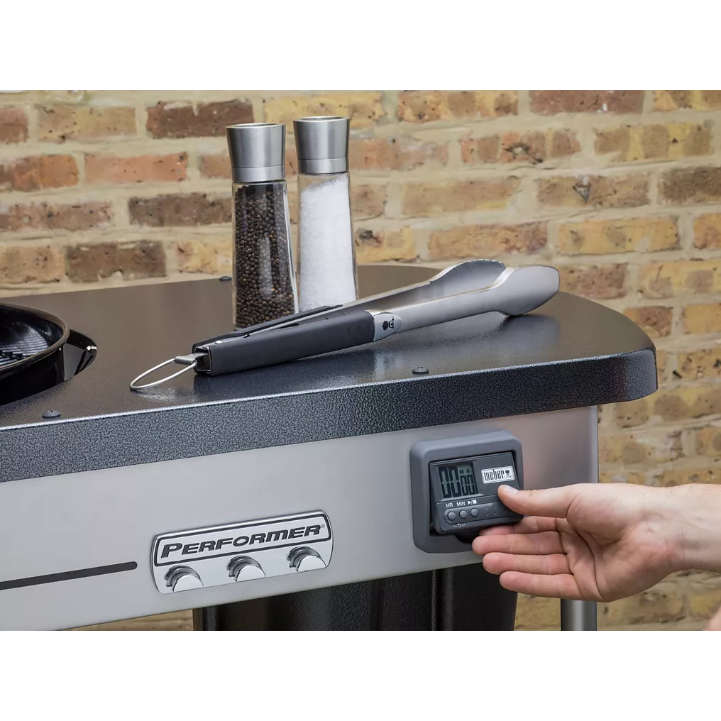 Barbecue charbon WEBER Performer premium GBS Black sur chariot 57 cm