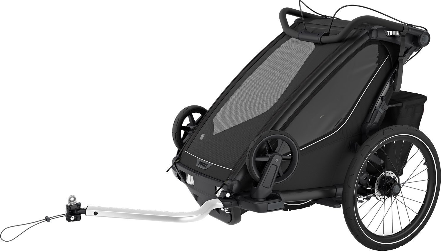 Remorque de vélo Thule pour 1 Enfant - Chariot Sport 2 Single - noir