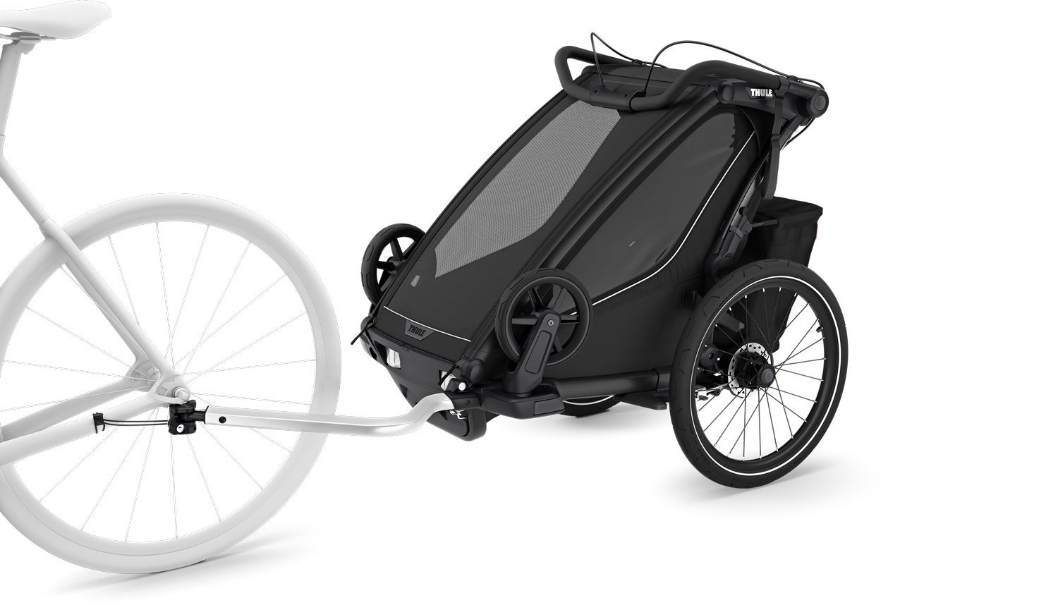 Remorque de vélo Thule pour 1 Enfant - Chariot Sport 2 Single - noir