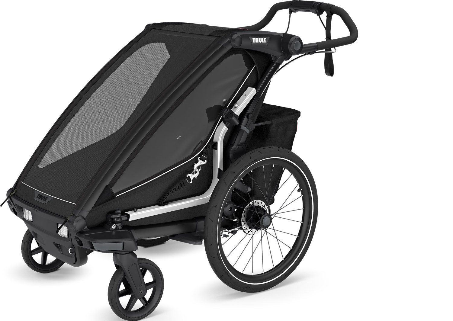 Remorque de vélo Thule pour 1 Enfant - Chariot Sport 2 Single - noir