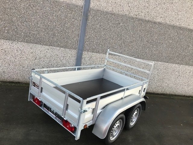 Remorque aluminium double essieux 225x132 cm