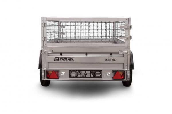 Remorque bagagère pas cher ZASLAW 235SU – 2,35 X 1,32 M GRILLAGÉE