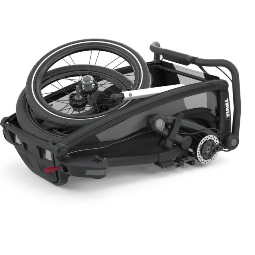 Chariot Thule Remorque Vélo pour 2 Enfants - Chariot Sport 2 Double - noir