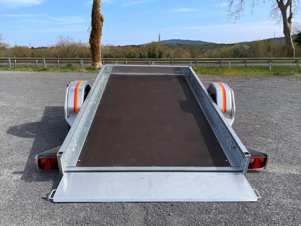 Remorque plateau MECANOREM RPMS 901 F - PTAC : 1300 Kg - 1 essieu freiné - 305 x 170 cm