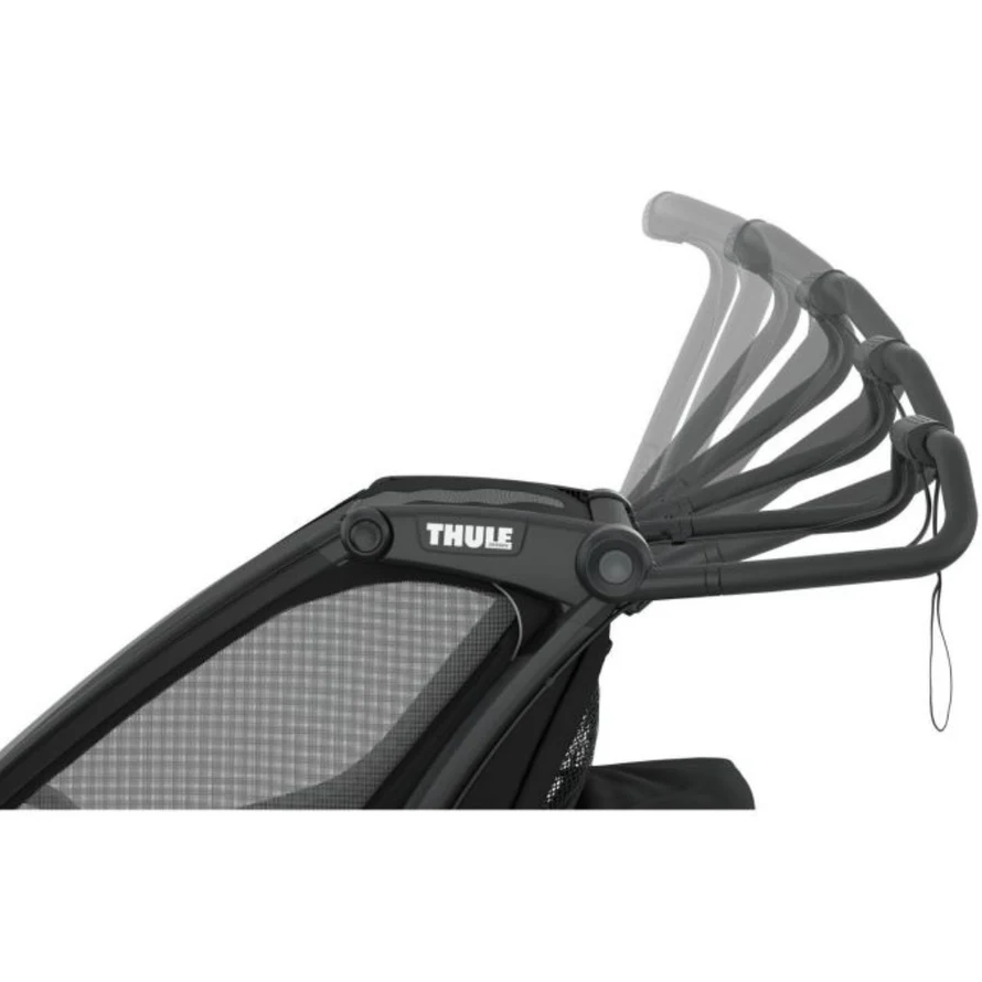 Chariot Thule Remorque Vélo pour 2 Enfants - Chariot Sport 2 Double - noir