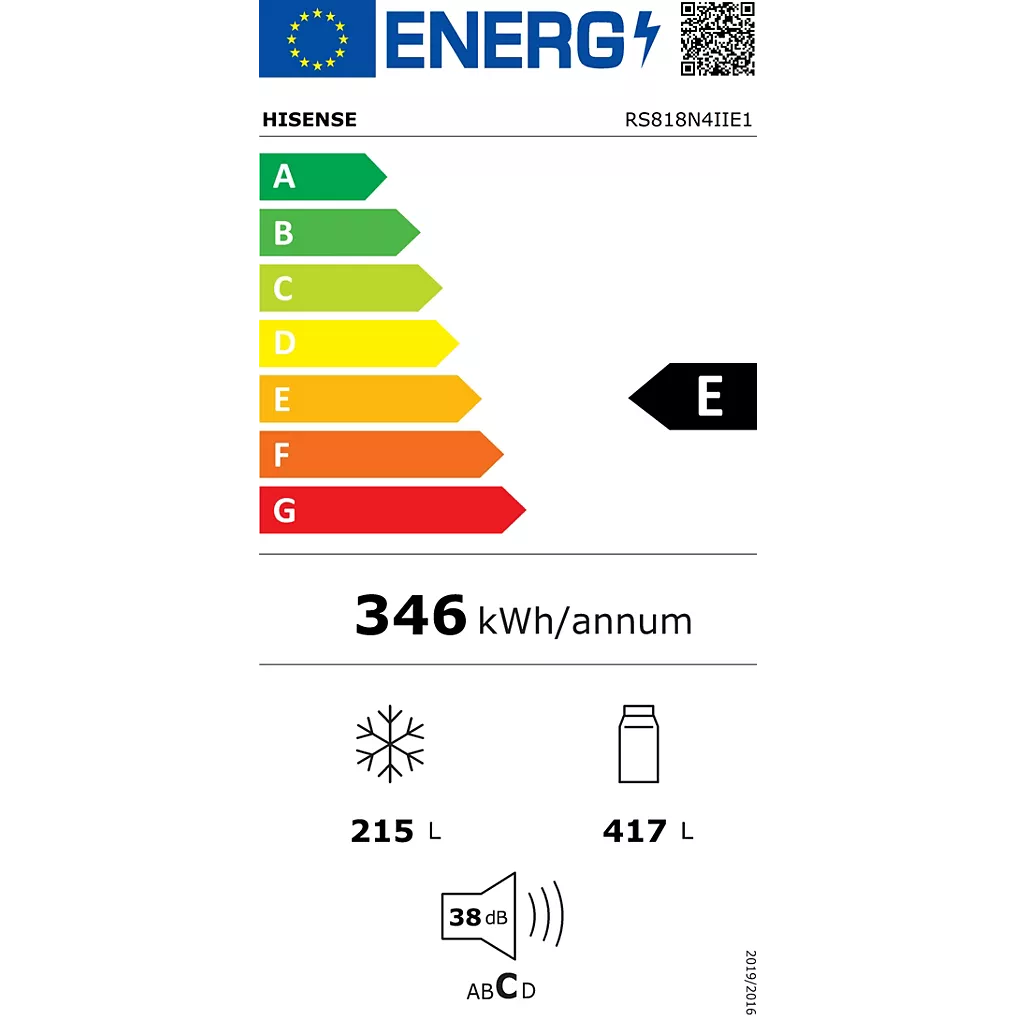Réfrigérateur Américain HISENSE RS818N4IIE1