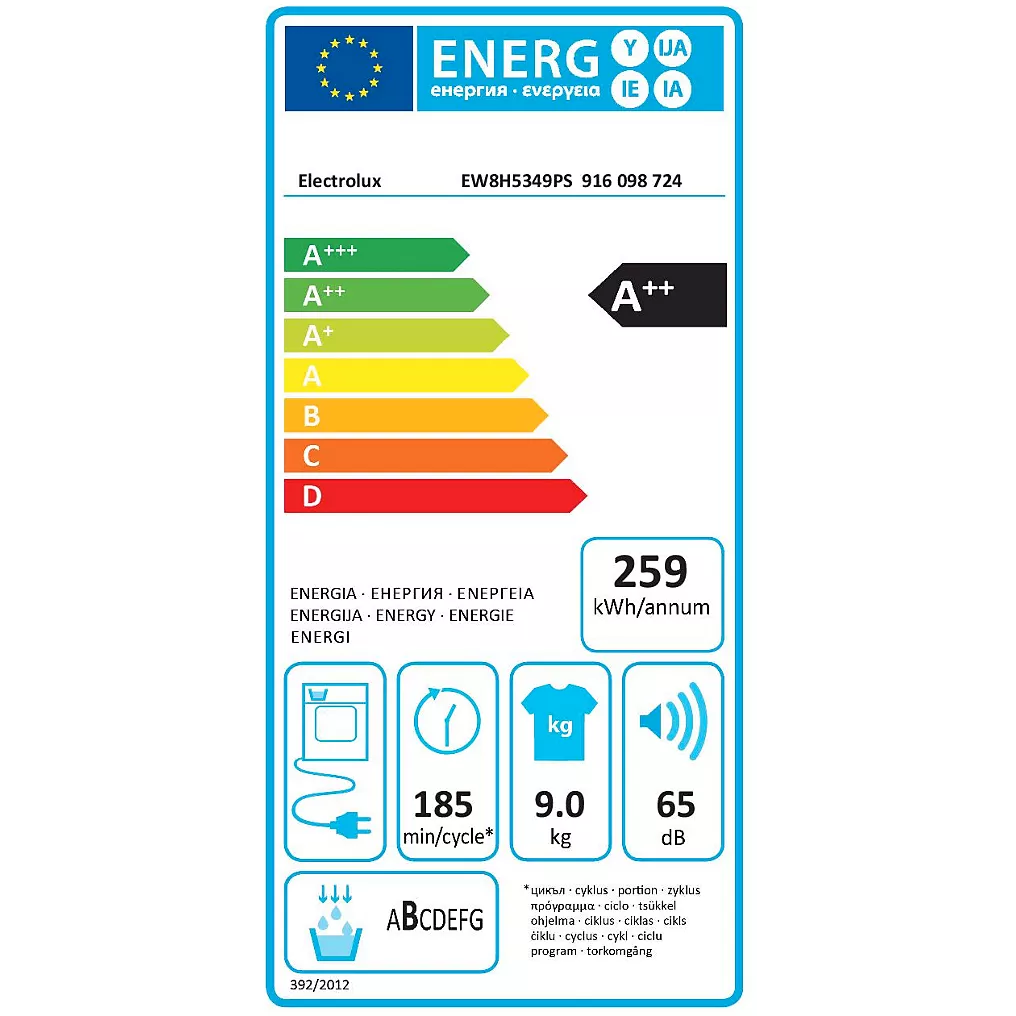 Sèche linge pompe à chaleur ELECTROLUX EW8H5349PS Reconditionné