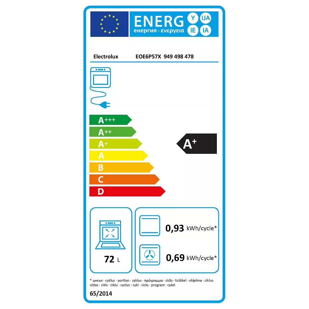 Four Pyro ELECTROLUX EOE6P57X SenseCook