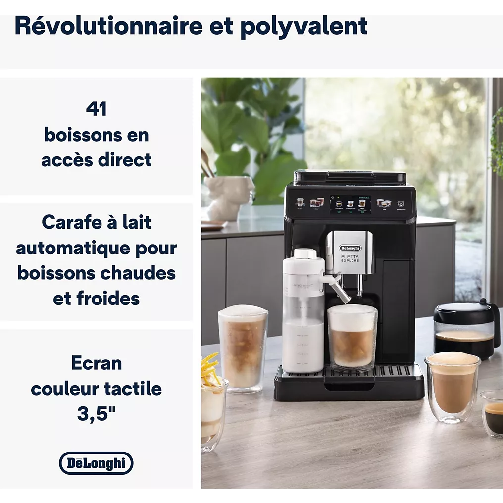 Expresso Broyeur DELONGHI ECAM450.65.G Eletta Explore Grise