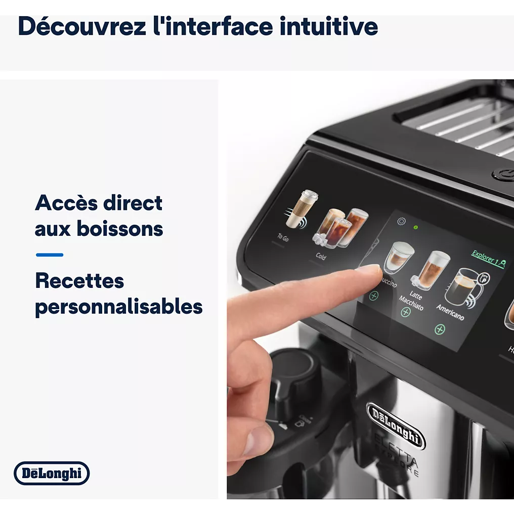 Expresso Broyeur DELONGHI ECAM450.65.G Eletta Explore Grise