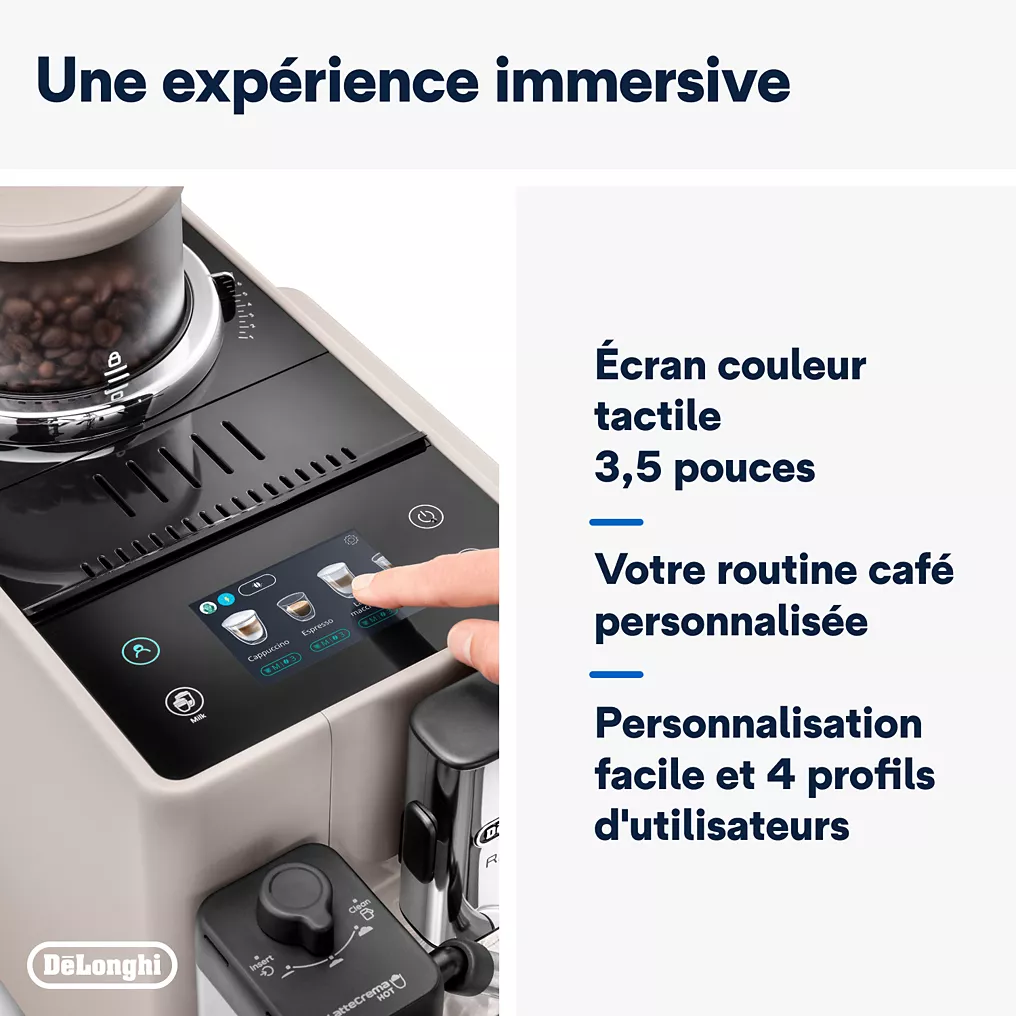 Expresso Broyeur DELONGHI FEB4455.BG Rivelia Latte Beige
