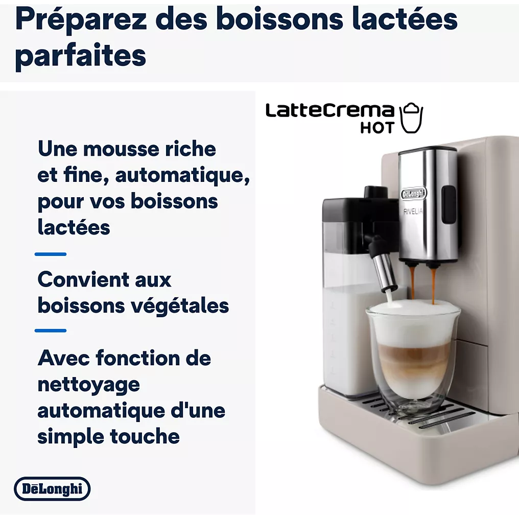 Expresso Broyeur DELONGHI FEB4455.BG Rivelia Latte Beige