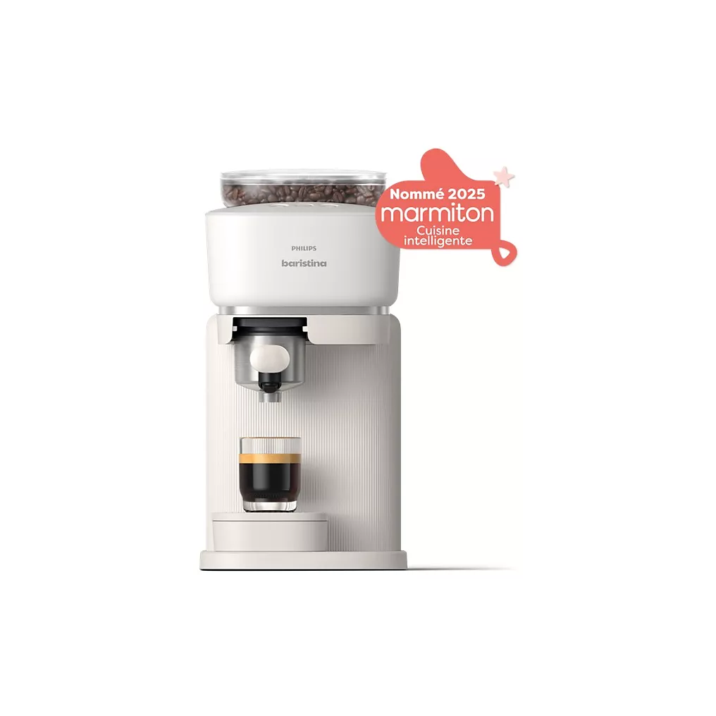 Machine à expresso PHILIPS Baristina BAR300/00 cafetière à grain Blanche