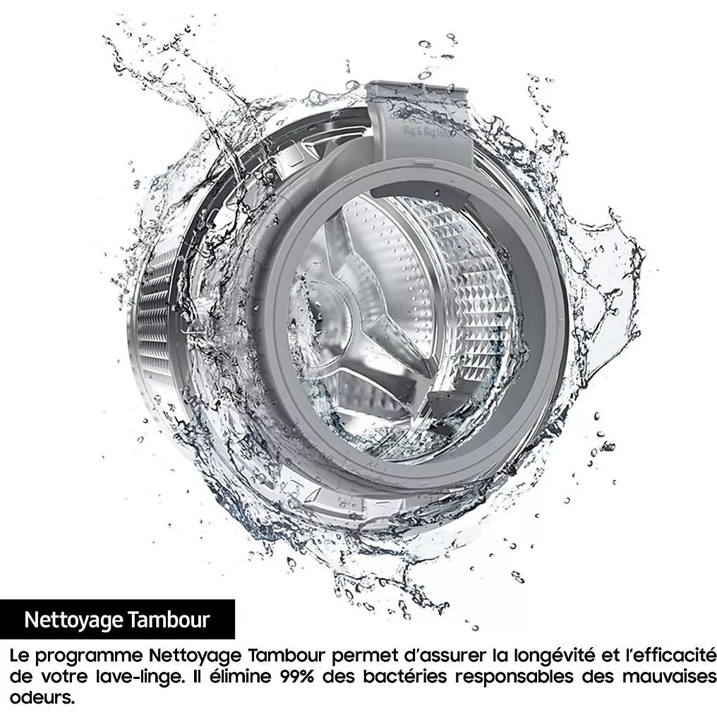 Lave linge hublot SAMSUNG WW80CGC04DAB Bespoke AI