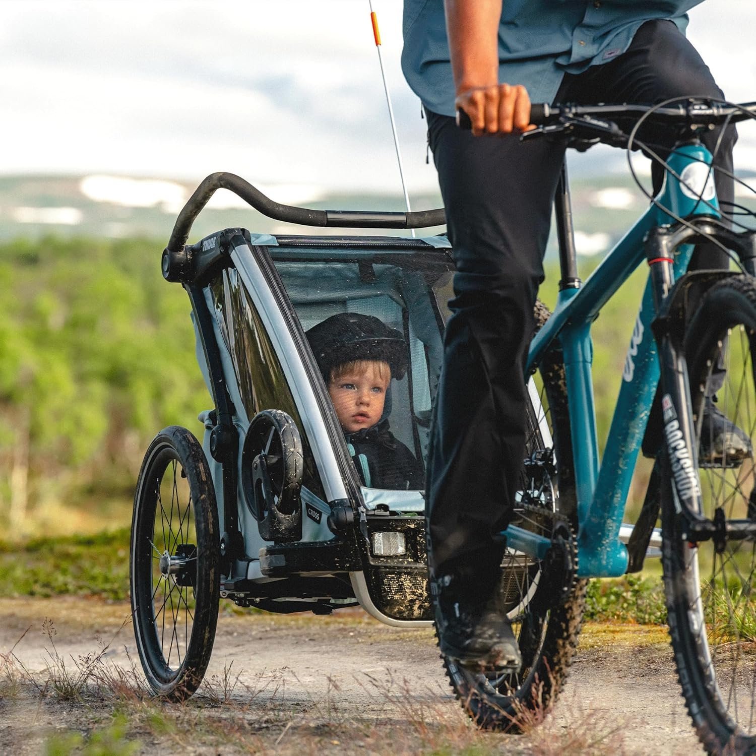Thule Chariot Cross 1 - Remorque Vélo pour 1 Enfants - alaska