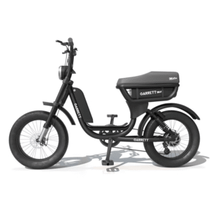 Vélo électrique biplace cargo garrett miller city , batt double, pneus route