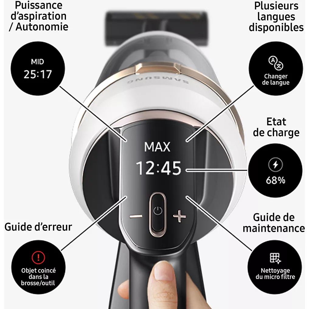 Aspirateur balai SAMSUNG Jet 85 Pet VS20C85G2TW
