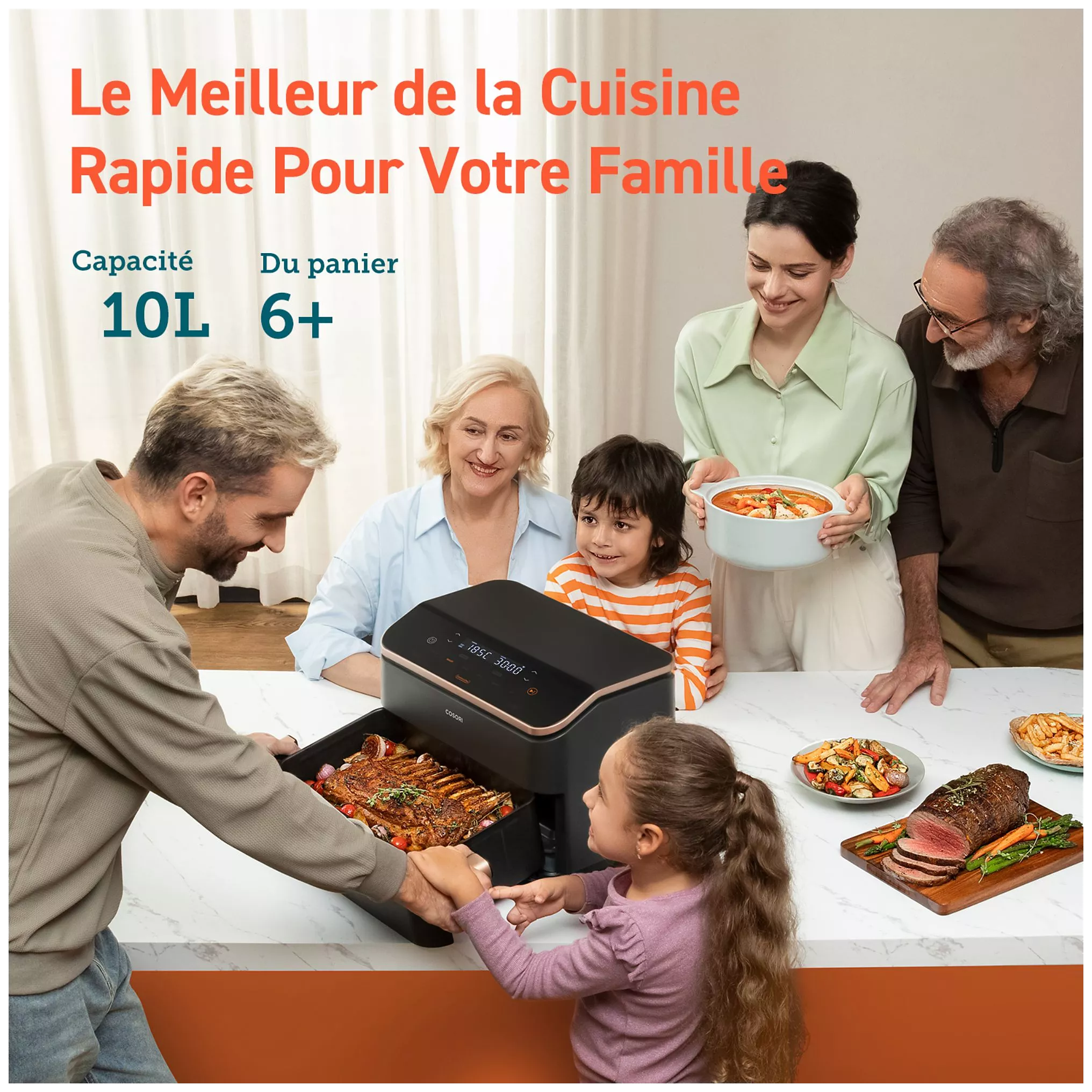 Friteuse sans huile COSORI 10L Twinfry Chef Édition KOSP0027EUN