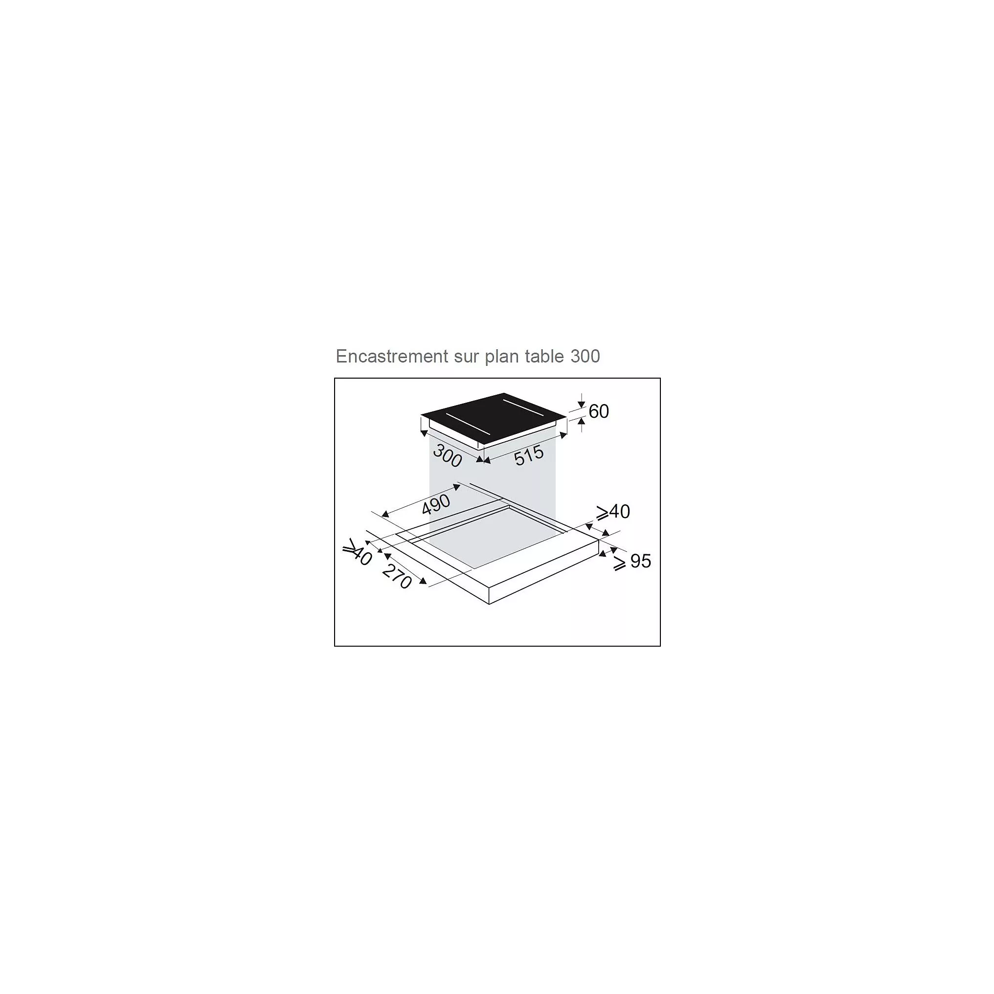 Domino induction DE DIETRICH DPI4220H Heritage