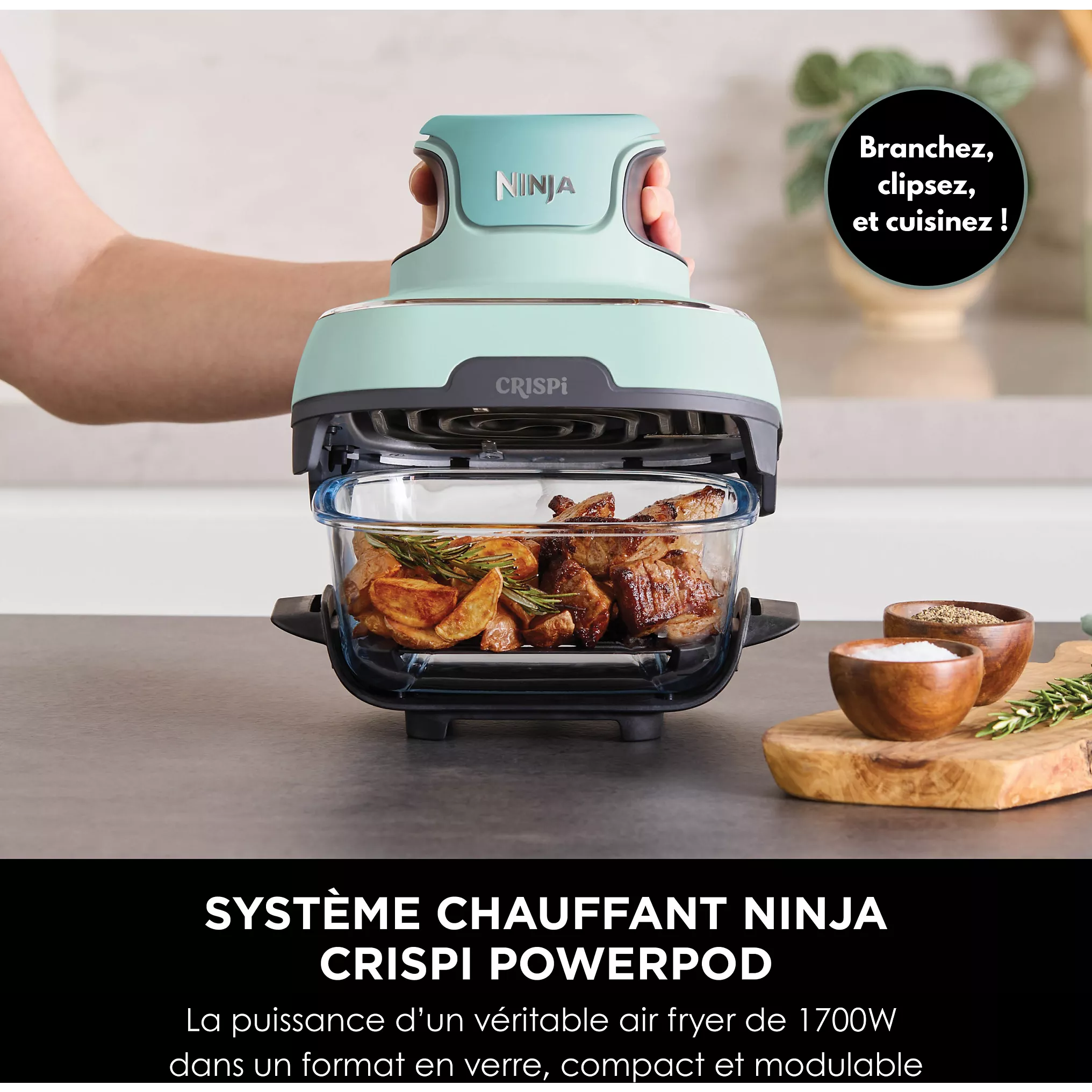 Friteuse NINJA CRISPi 4-in-1 Vert Sauge FN101EUSG