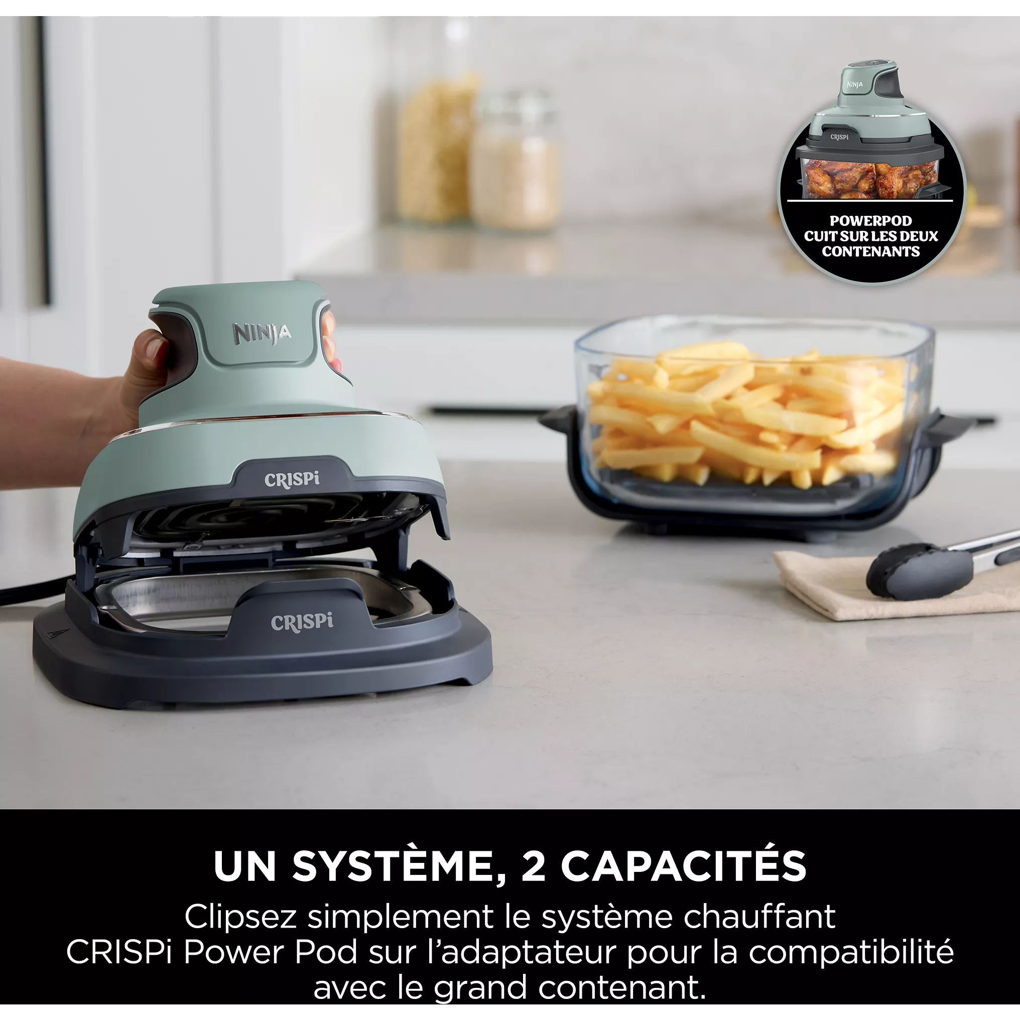 Friteuse NINJA CRISPi 4-in-1 Vert Sauge FN101EUSG