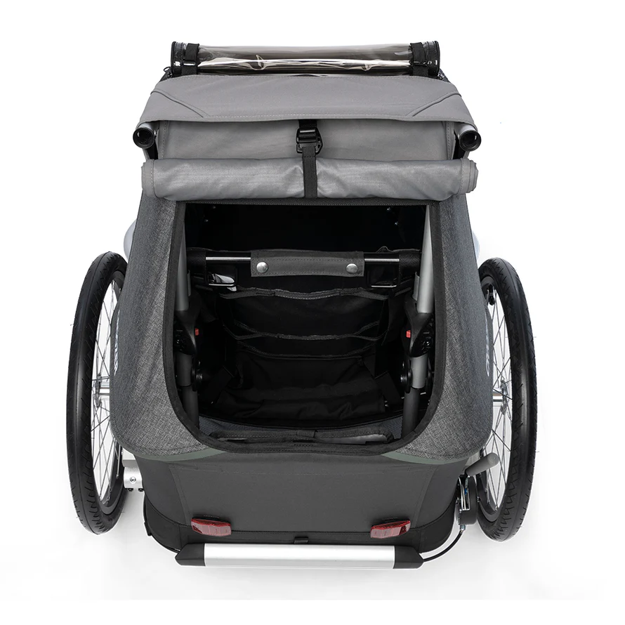 Remorque cargo pour velo à suspension Kid Keeke 1 Croozer 3IN1