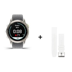 Montre Garmin  EPIX Gen 2 Sapphire Titane 47 mm + bracelet nylon gris