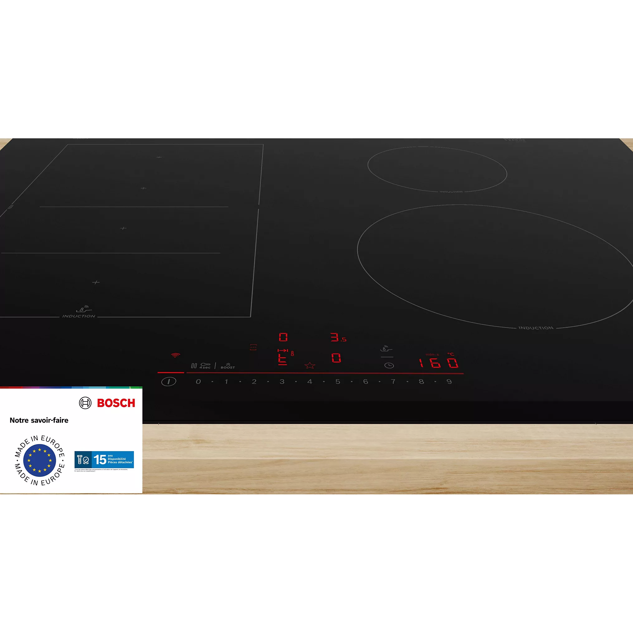 Plaque induction BOSCH PIX63SHC1F Serenity FlexInduction