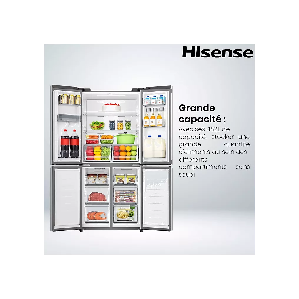 Réfrigérateur multi portes HISENSE RQ5P470SMIE