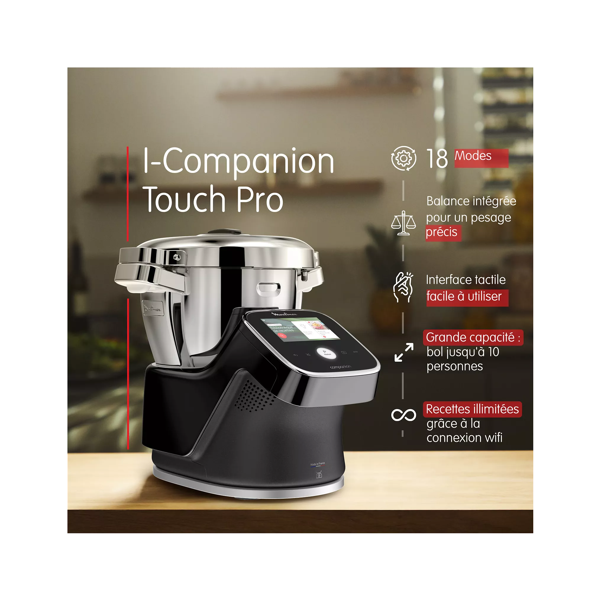 Robot cuiseur Moulinex I Companion Touch Pro XL