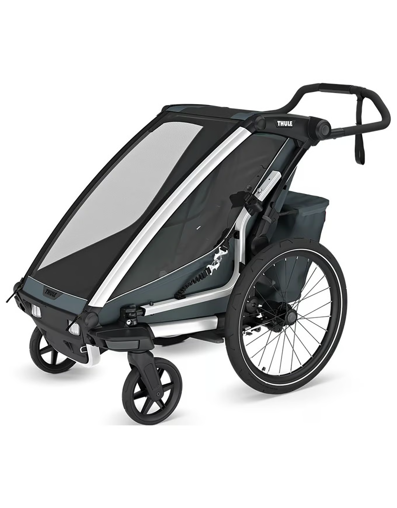 Remorque thule velo pour 1 Enfant - Chariot Cross 2 Single - dark slate