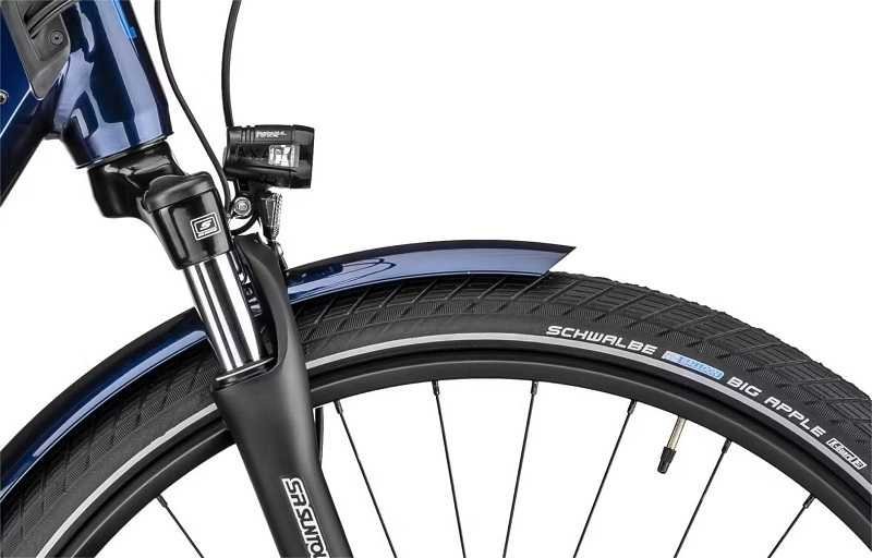 Velo Moustache Samedi 28.2 Shimano Altus 9V 500 Wh 700mm Bleu Nuit 2023