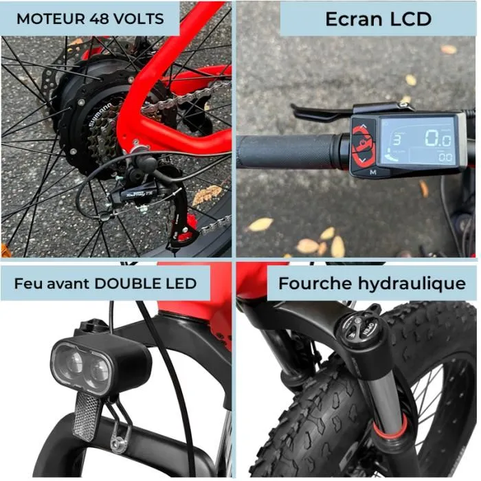 Vélo électrique YEEP.ME HOLIDAY Fat Bike 26"