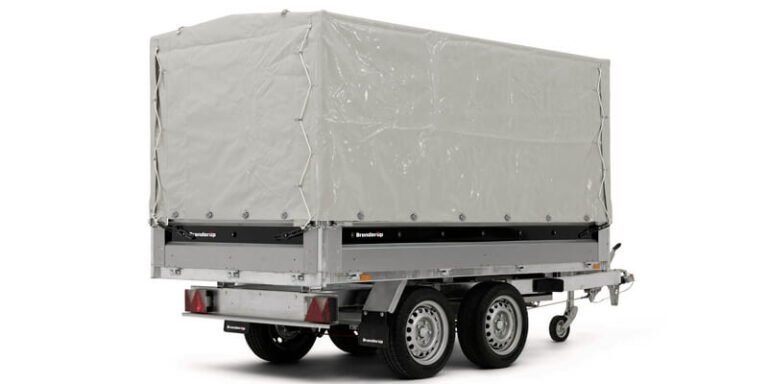 Remorque double essieux freinée 1500 kg benne Brenderup BT 4260SB1500