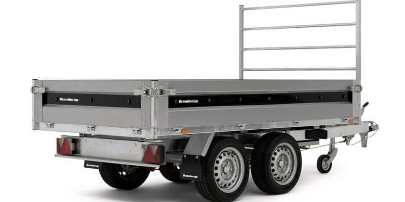 Remorque double essieux freinée 1500 kg benne Brenderup BT 4260SB1500