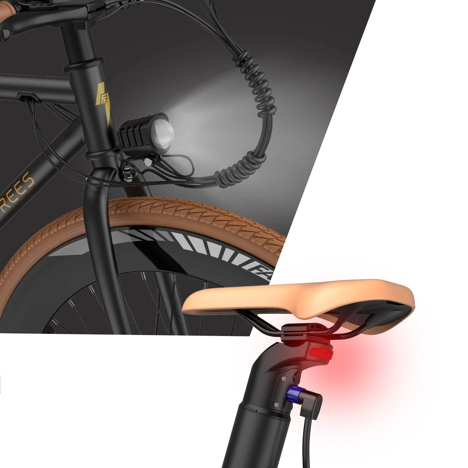 Vélo de route électrique Fafrees F1 250 W 700 x 38 C pouces 36 V 10 Ah