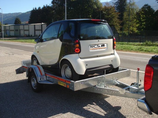 Remorque plateau MECANOREM RPMS 901 F - PTAC : 1300 Kg - 1 essieu freiné - 305 x 170 cm
