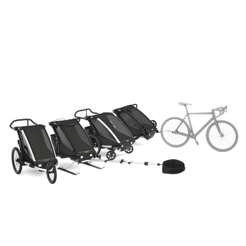 Remorque bébé vélo Thule pour 2 Enfants - Chariot Sport 2 Double - noir