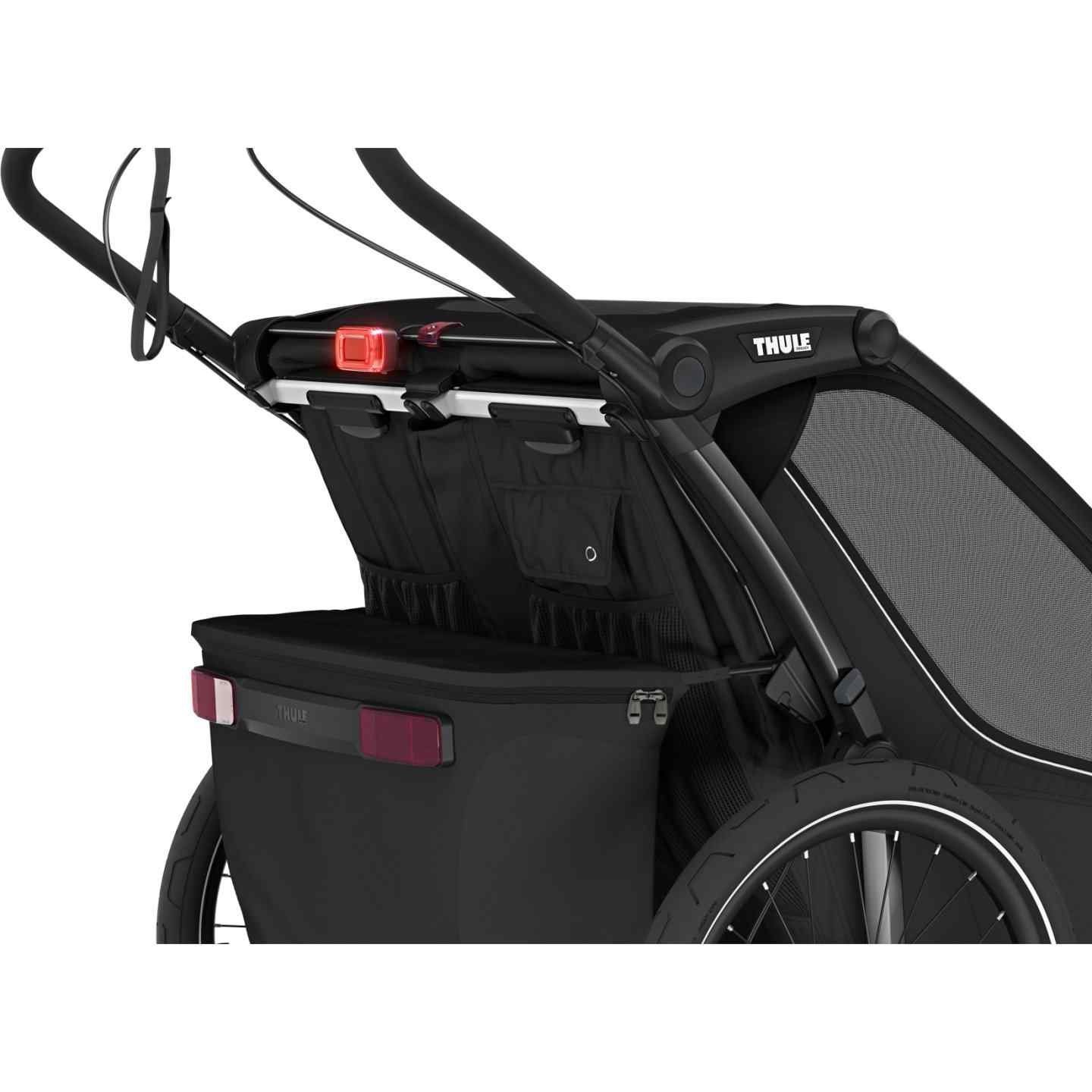Chariot à velo Thule pour 2 Enfants - Chariot Sport 2 Double - natural gold