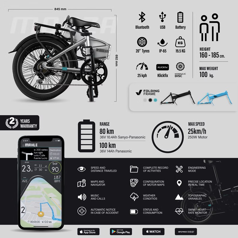 Vélo électrique Smartbike legend eBikes monza 14ah