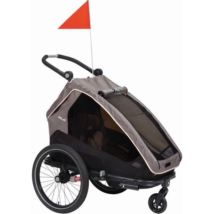 Vélo remorque XLC MONO S Enfants - gris/beige/anthracite